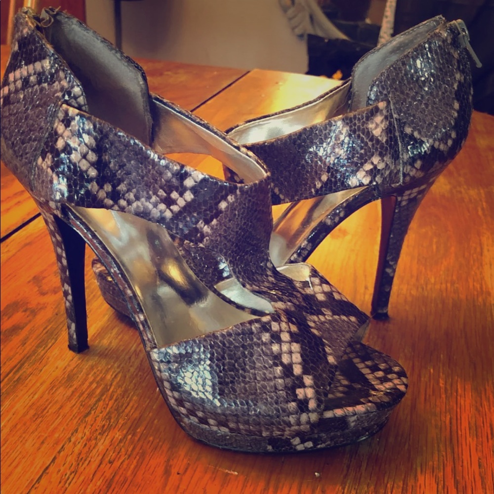 Snakeskin heels